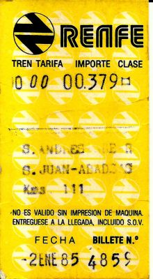  La història del darrer bitllet de tren a Sant Joan